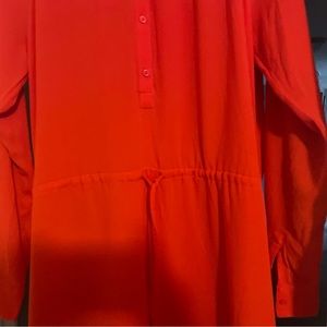 GAP Vibrant Red/Orange Medium Tall dress w POCKETS